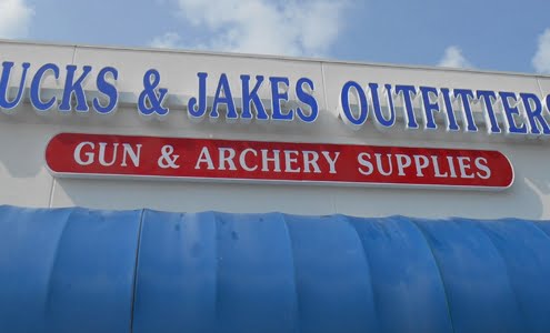 Buck and Jakes Outfitters Channel Letter Sign