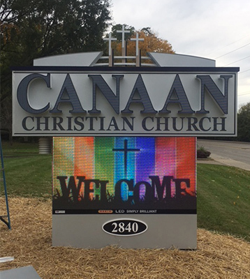 Canaan Church Sign