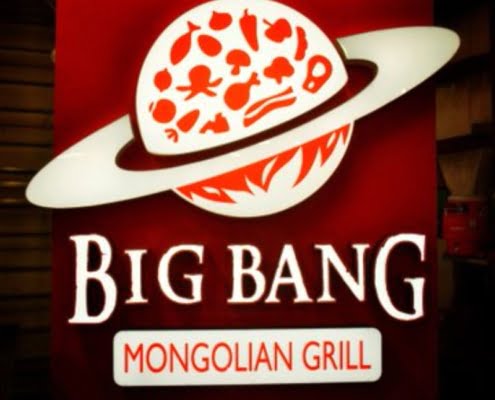 Big Bang Sign at Night