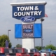 Town and Country Ford Sign